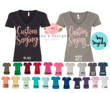 Load image into Gallery viewer, Custom V-Neck Shirt