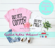 Load image into Gallery viewer, But First Coffee, But First Milk -- Set of 2