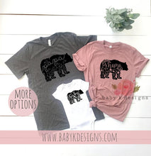 Load image into Gallery viewer, Floral Bear Family Shirts

