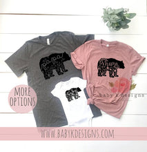 Load image into Gallery viewer, Floral Bear Family Shirts