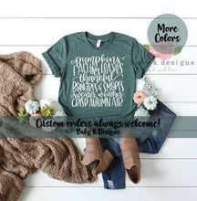 Load image into Gallery viewer, Pumpkins Falling Leaves Thankful Bonfires & Smores Sweater Weather Crisp Autumn Air