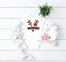 Load image into Gallery viewer, Reindeer Name Onesie