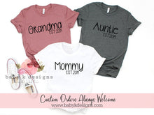 Load image into Gallery viewer, Est. Title Shirts