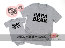 Load image into Gallery viewer, Papa and Baby Bear
