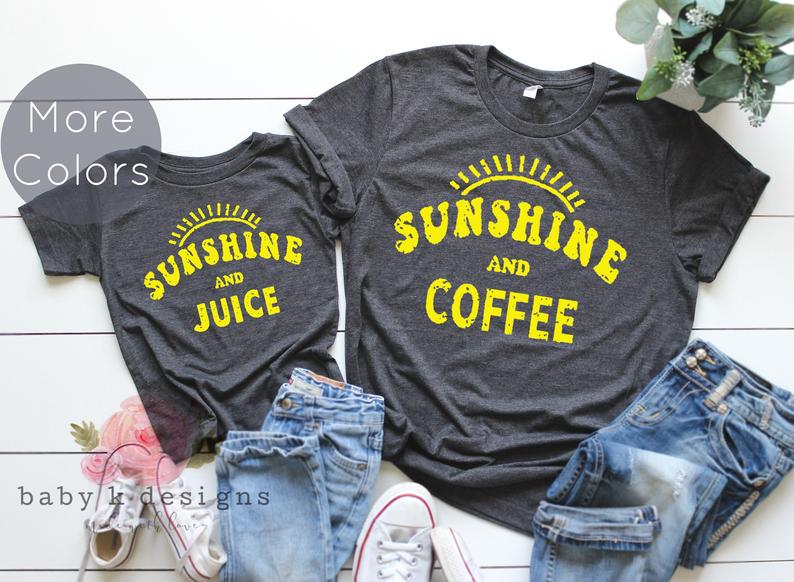 Sunshine and Coffee, Sunshine and Juice - Set of 2