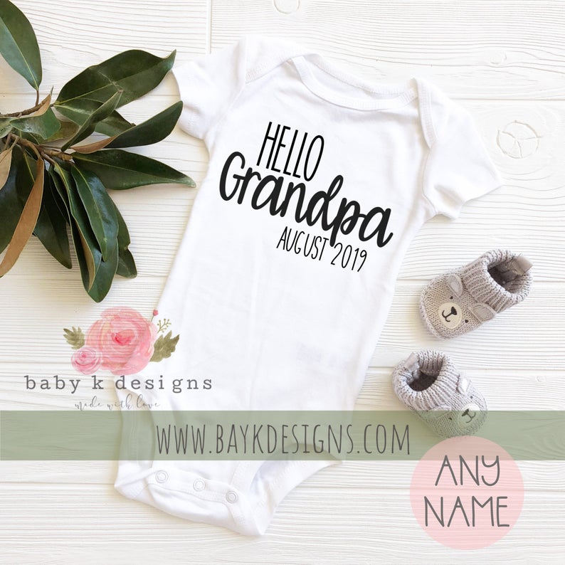 Grandpa 2019 Loading Pregnancy Announcement Shirt