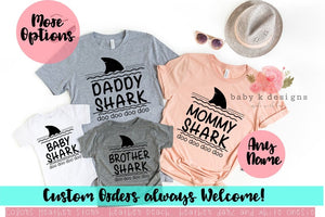 Shark Family Shirts 2.0