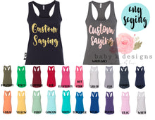 Load image into Gallery viewer, Women&#39;s Custom Tank Tops
